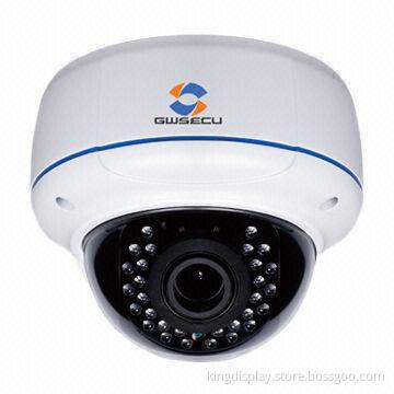 Security IP IR Network Dome Camera, 1.3 Megapixel Waterproof/Vandal-proof IK10 IR LEDs Length 20m
